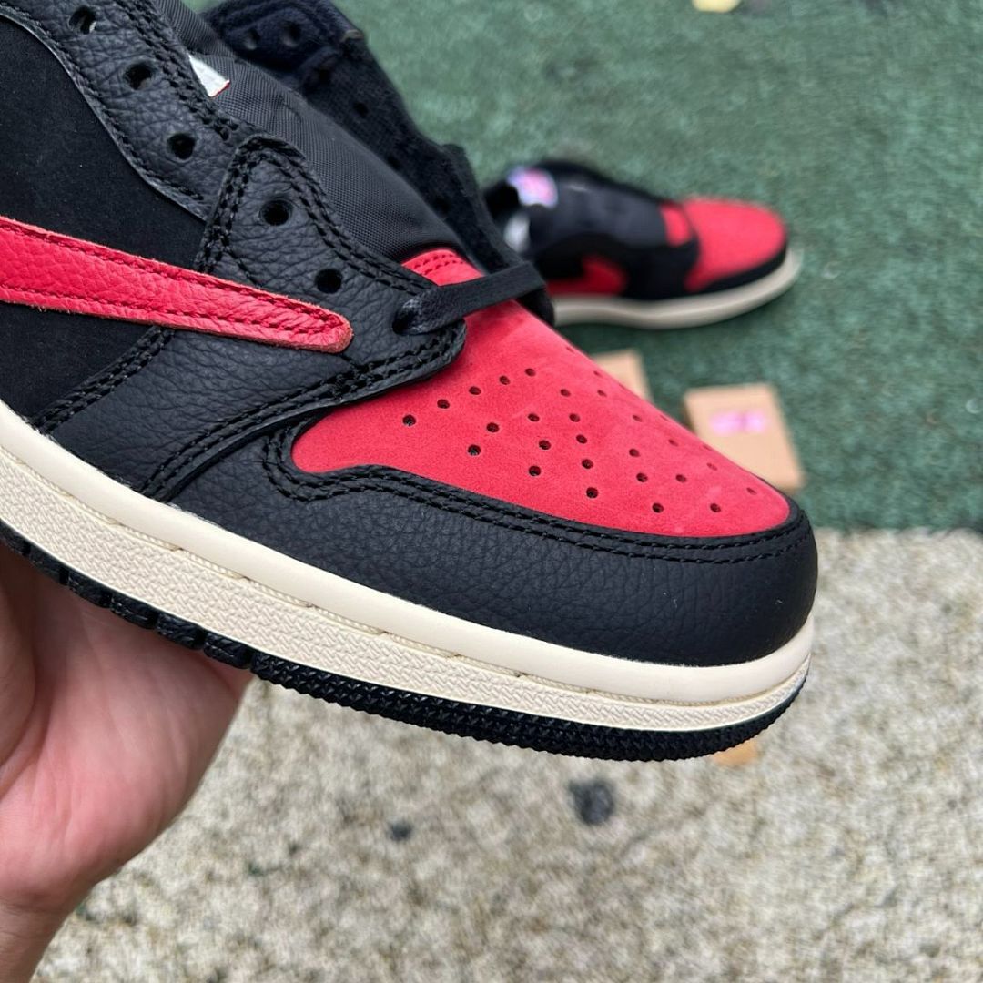 Travis Scott Air Jordan 1 Low OG Sample Black Red