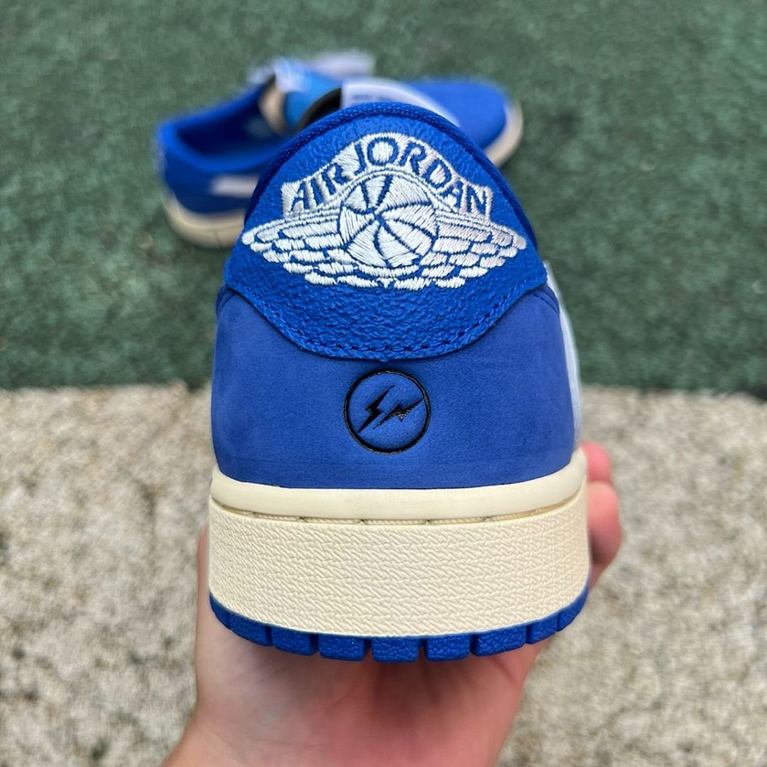 Travis Scott x fragment design x Air Jordan 1 Low OG 'Military Blue' Sample