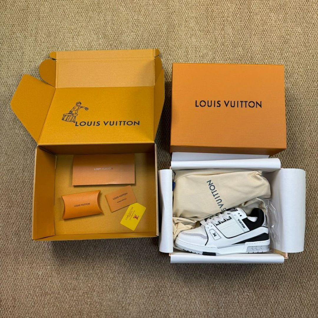 Louis Vuitton LV Trainer Sneaker White and Black