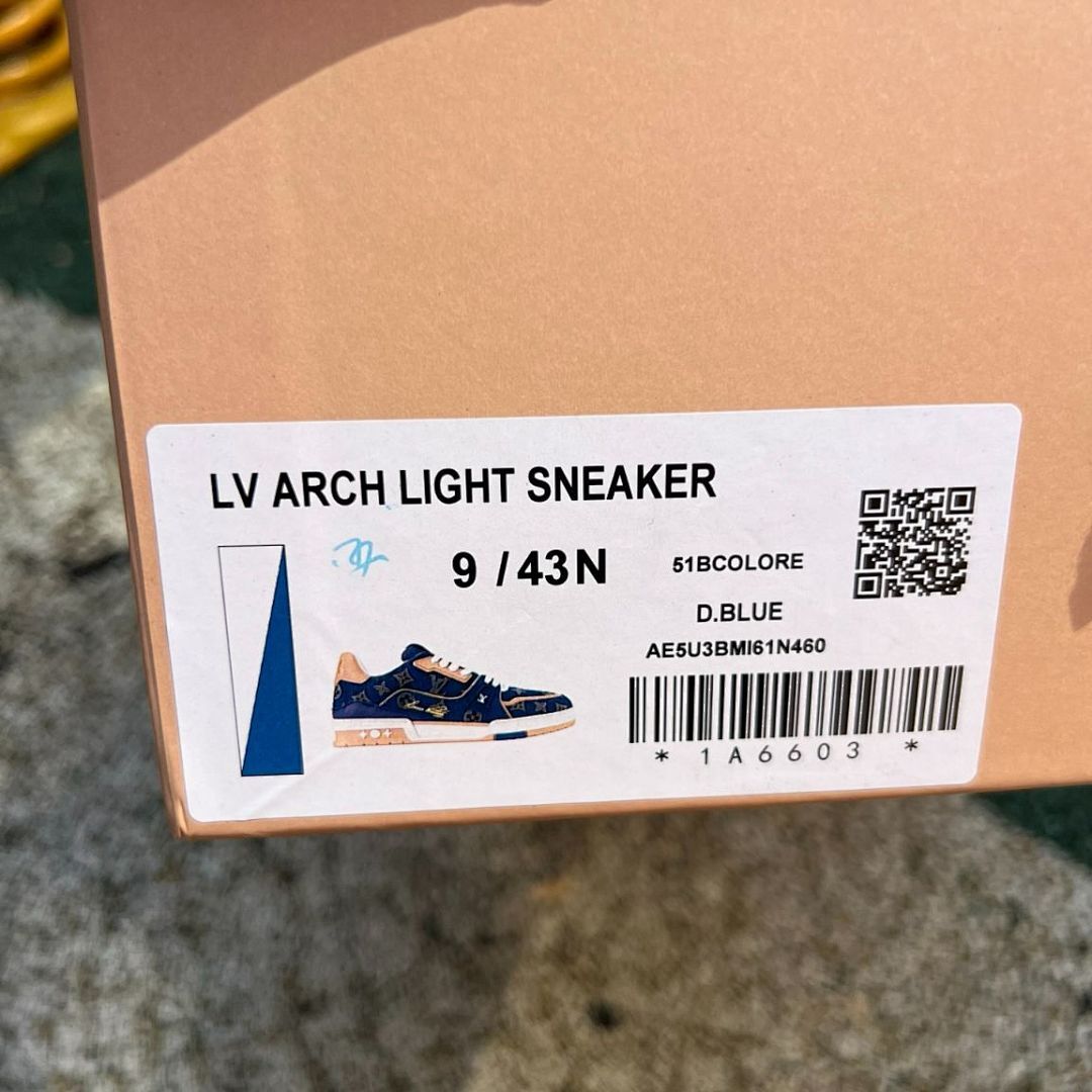 Louis Vuitton LV Trainer Sneaker Monogram Denim Blue