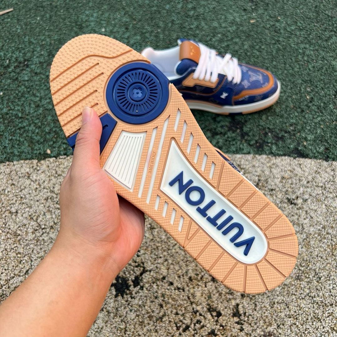 Louis Vuitton LV Trainer Sneaker Monogram Denim Blue