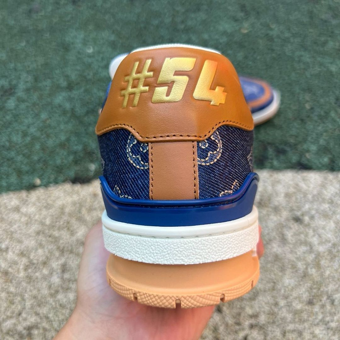 Louis Vuitton LV Trainer Sneaker Monogram Denim Blue