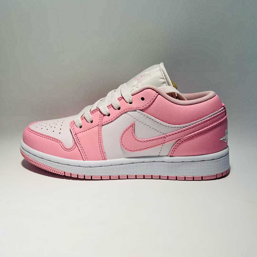 Nike Air Jordan 1 Low Pink Foam White 553558-604 Sneakers Casual Trainers Shoes