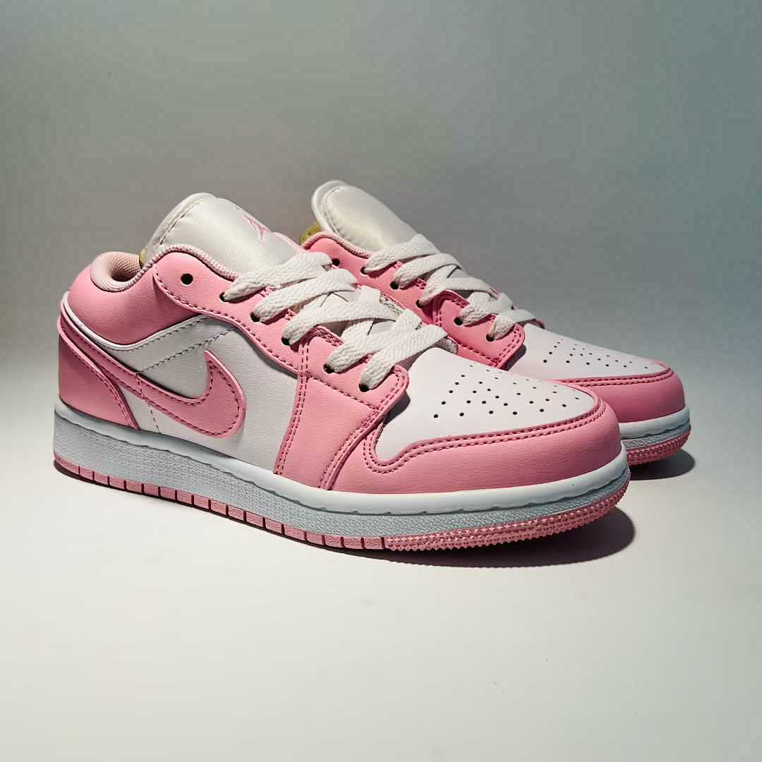 Nike Air Jordan 1 Low Pink Foam White 553558-604 Sneakers Casual Trainers Shoes