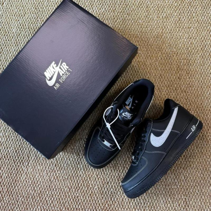 Nike Air Force 1 '07 LV8 "Contrast Stitch" Black/Grey Fog/White CT2302-002