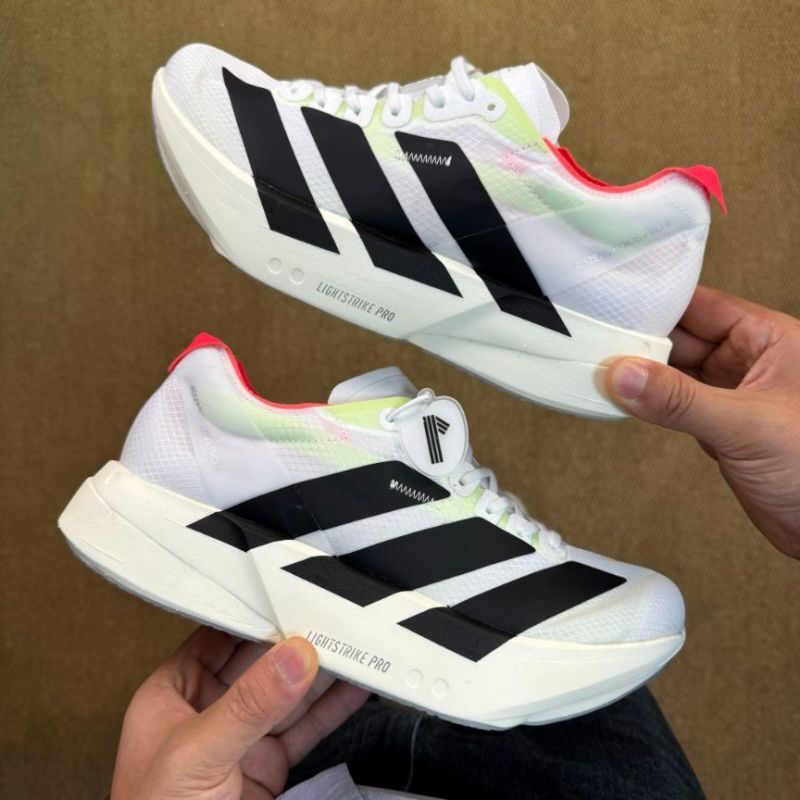 Adidas Adizero Adios Pro 3 Running Shoes White Core Black Lucid Lemon HQ3511