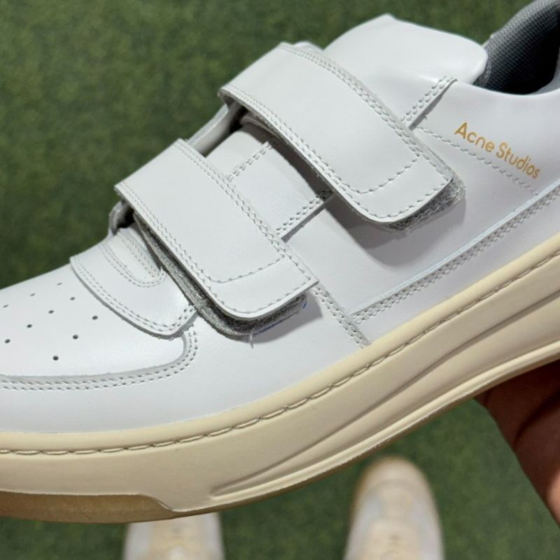 Acne Studios Bolzter Strap Sneakers White