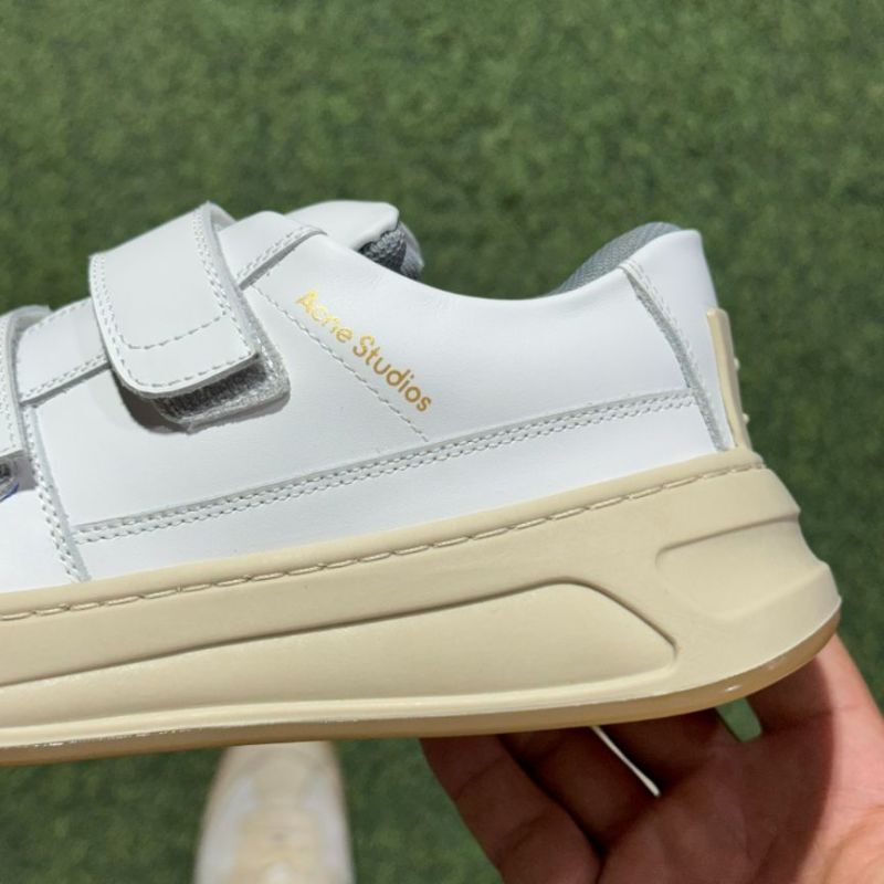 Acne Studios Bolzter Strap Sneakers White