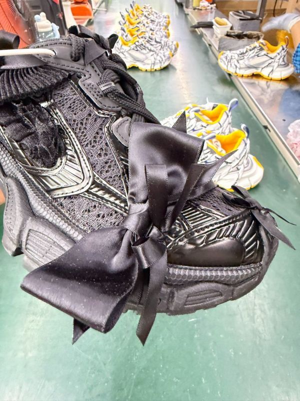 Balenciaga Track Sneaker Black with Bow Detail