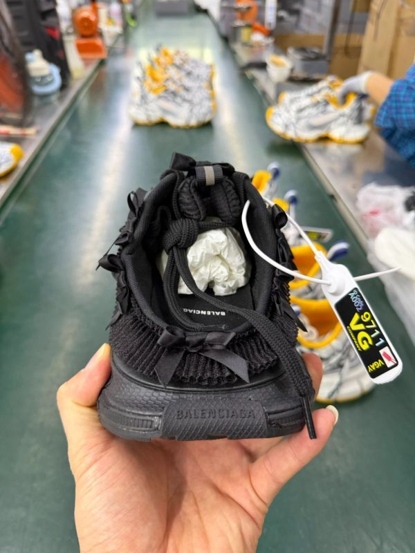 Balenciaga Track Sneaker Black with Bow Detail