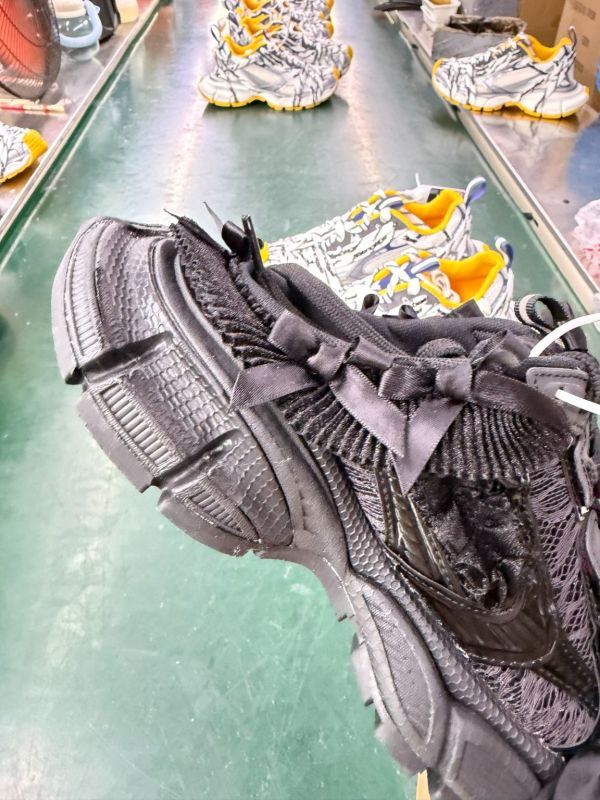 Balenciaga Track Sneaker Black with Bow Detail