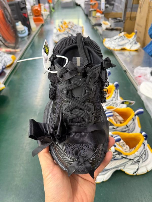 Balenciaga Track Sneaker Black with Bow Detail