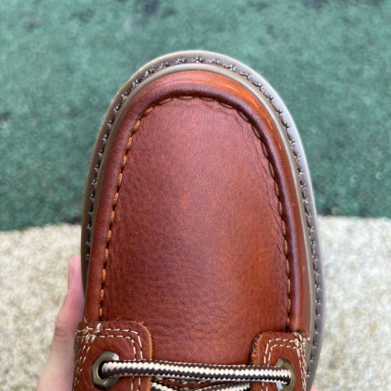 Caterpillar Men's Brown Leather Moc Toe Chukka Boots