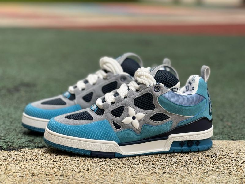 Louis Vuitton LV Trainer Sneaker Blue Grey
