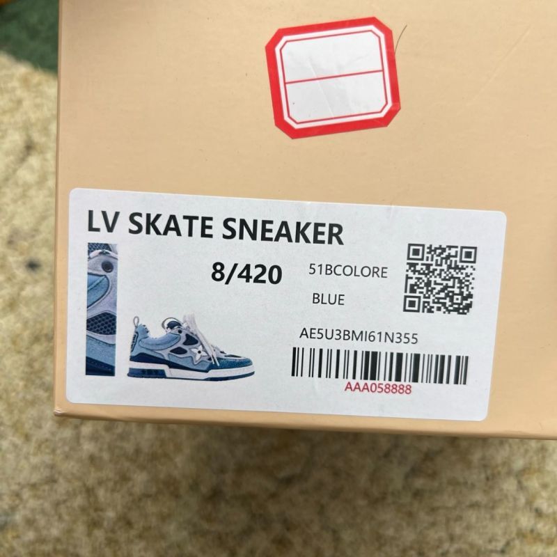 Louis Vuitton LV Trainer Sneaker Blue Grey