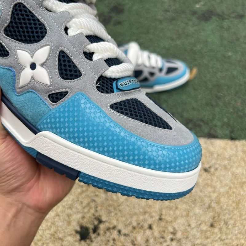 Louis Vuitton LV Trainer Sneaker Blue Grey