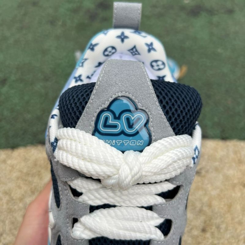 Louis Vuitton LV Trainer Sneaker Blue Grey