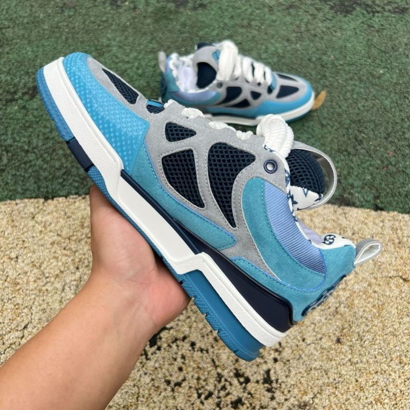 Louis Vuitton LV Trainer Sneaker Blue Grey