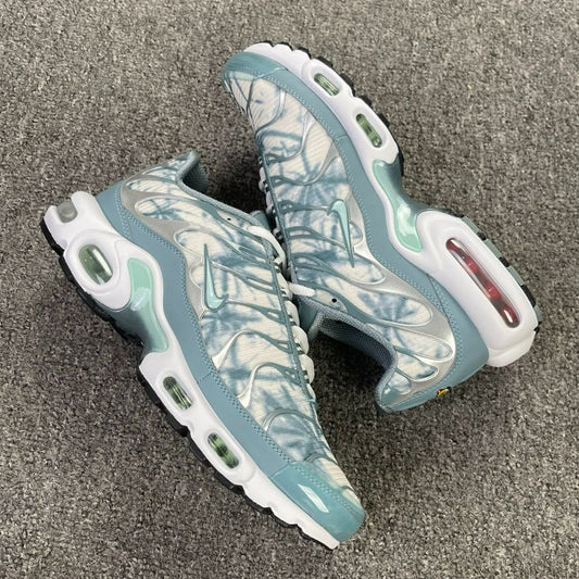 Nike Air Max Plus TN Tie-Dye White Glacier Blue Metallic Silver