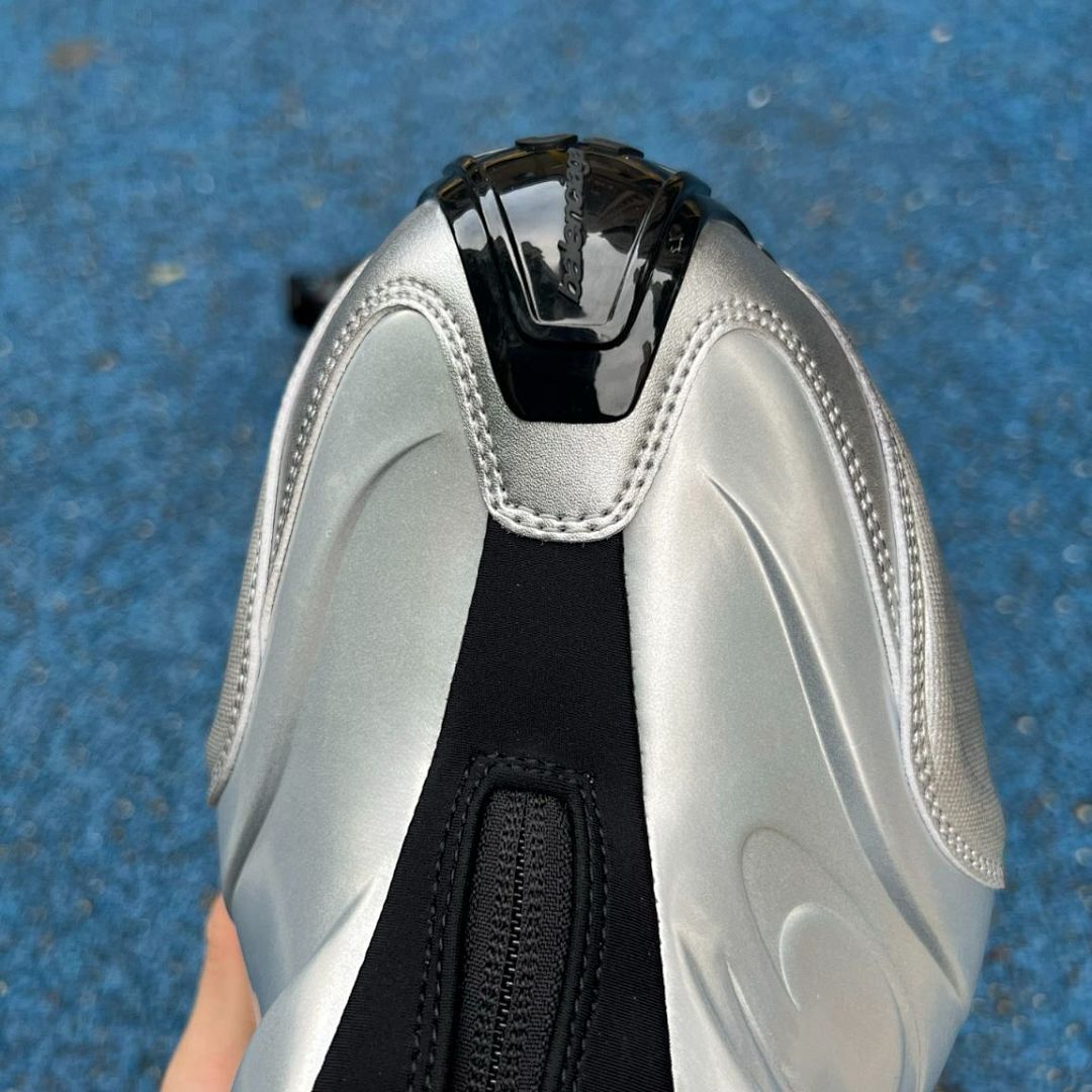 Balenciaga Zen Sneaker 617506 W1702 8100 Metallic Silver Black Luxury Designer Fashion Trainers