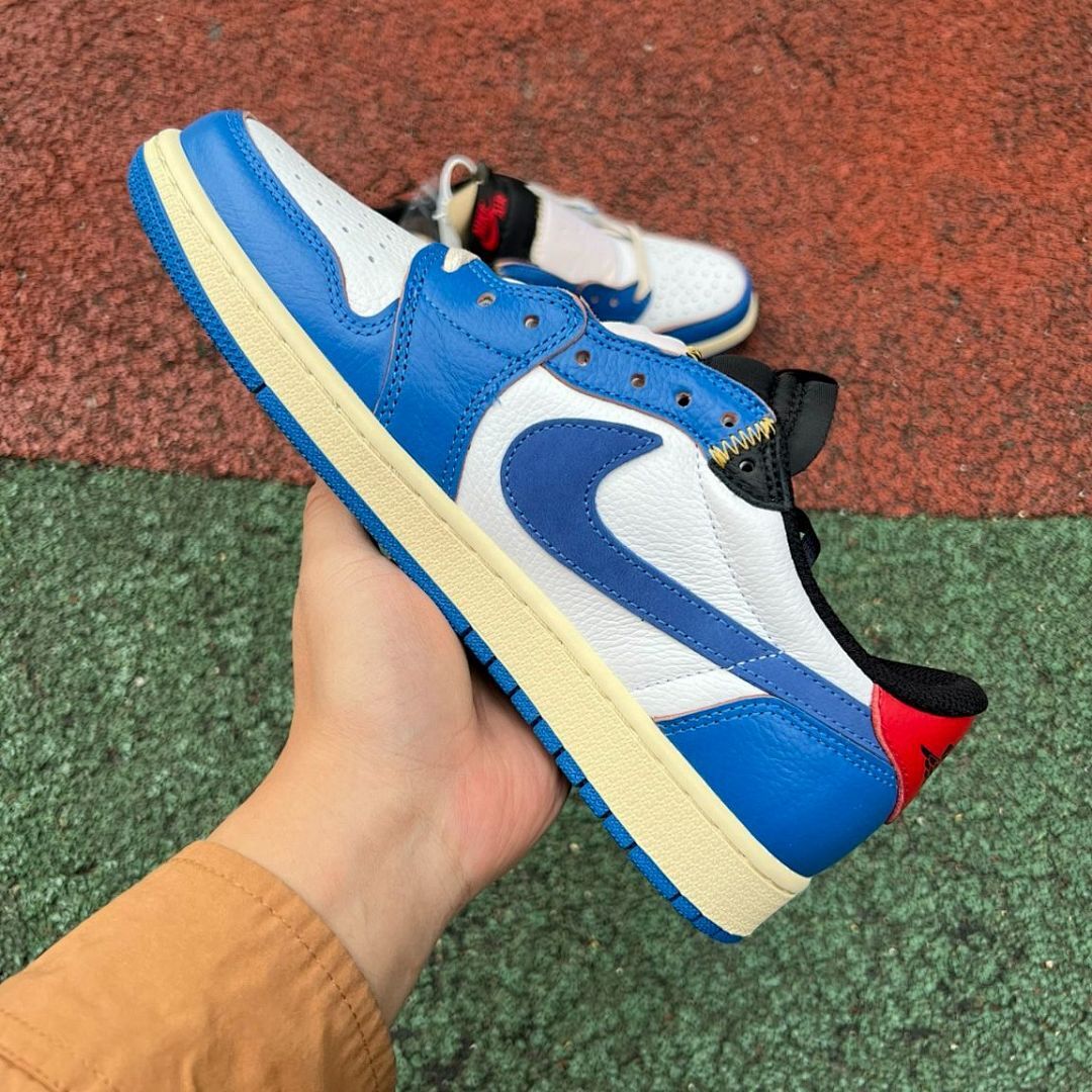 Nike Air Jordan 1 Low x Union LA SP Court Blue White Red Grey Mens Womens Sneakers DR5531-100