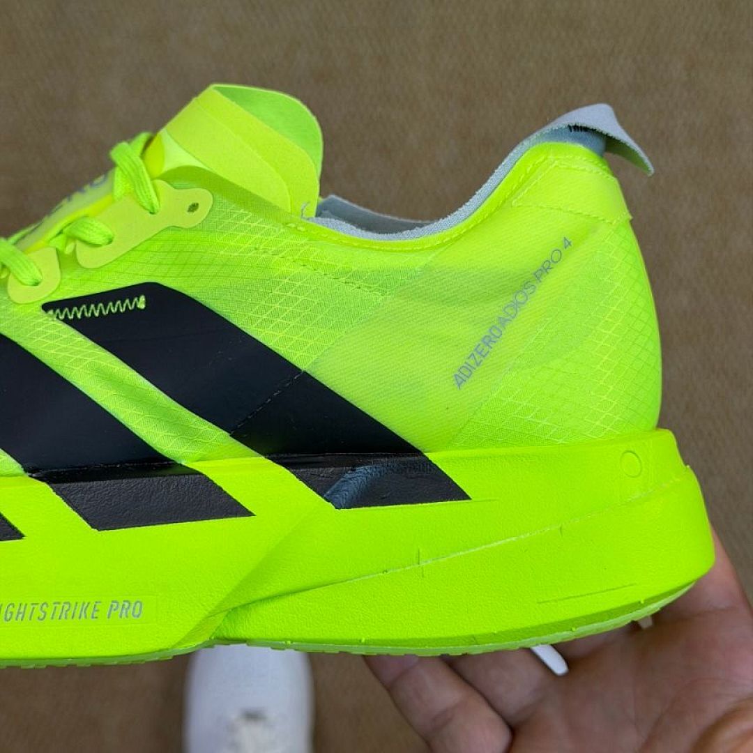 Adidas Adizero Adios Pro 3 Running Shoes Solar Yellow Core Black Lightstrike Pro Marathon Race Performance Training Sneakers (HQ3511)