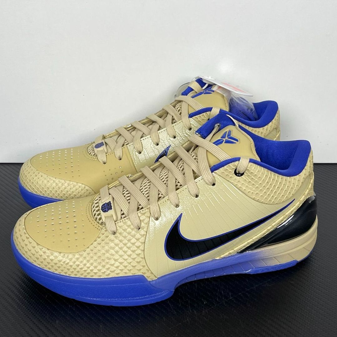 Nike Kobe 4 Protro "Philly" FV6325-100 Men's Basketball Shoes Sneakers Metallic Silver Varsity Royal Black Tan Gold Blue