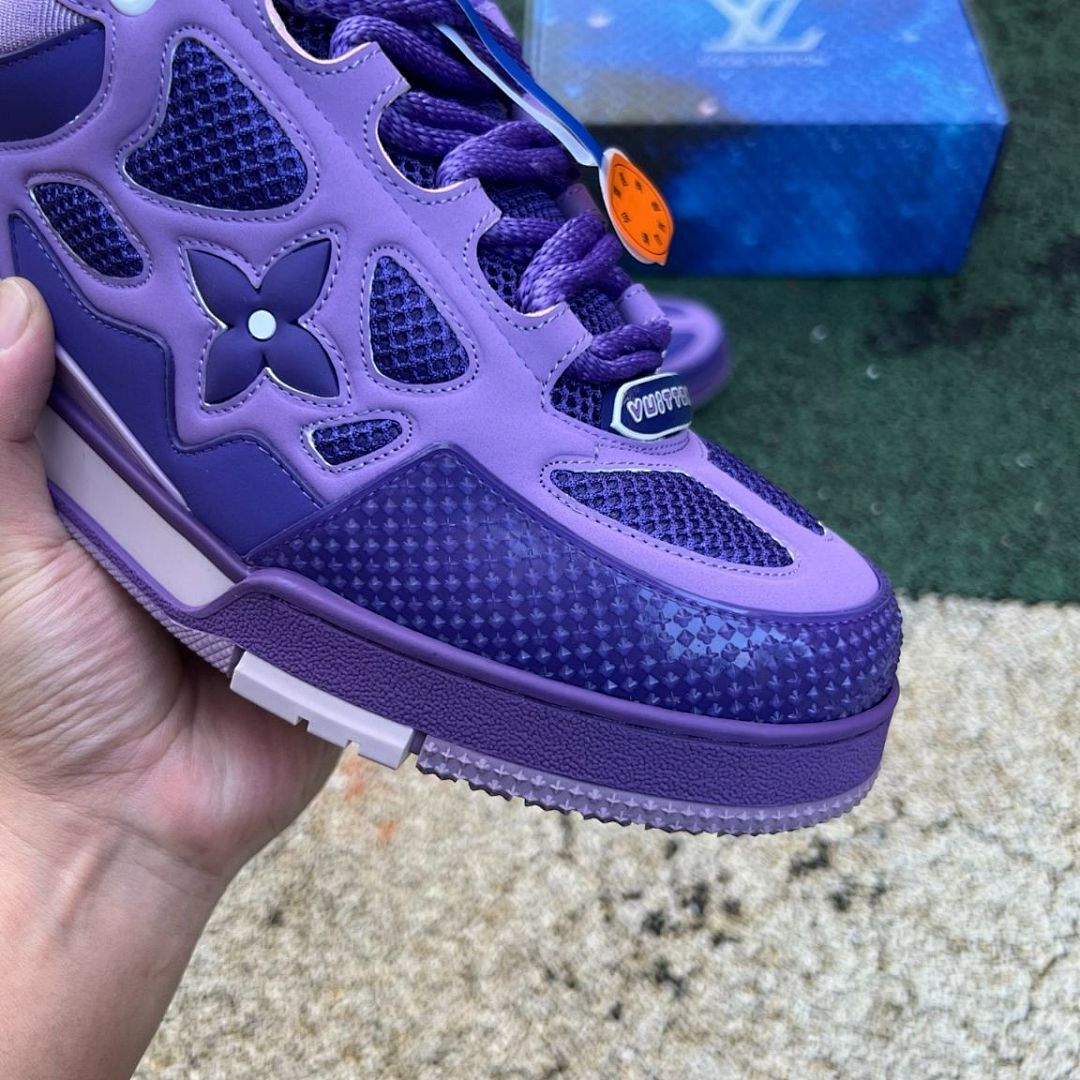 Louis Vuitton LV Squashed Trainer Purple Low Top Sneakers