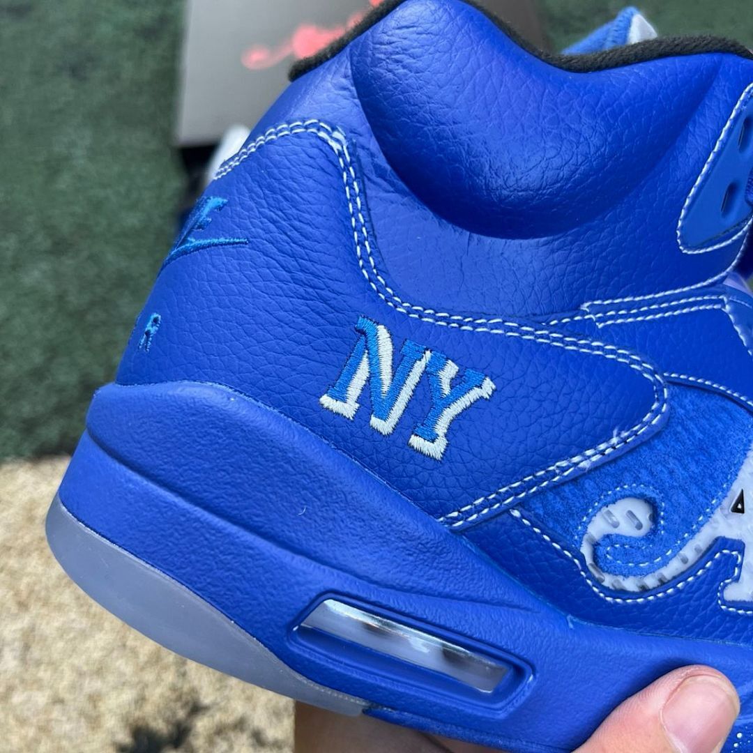 Awake NY x Air Jordan 5 Retro Sport Blue Game Royal Sneakers FJ1621-400
