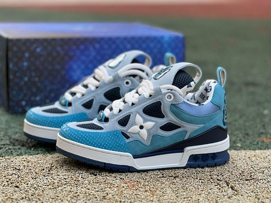 Louis Vuitton LV Trainer Sneaker Blue Galaxy