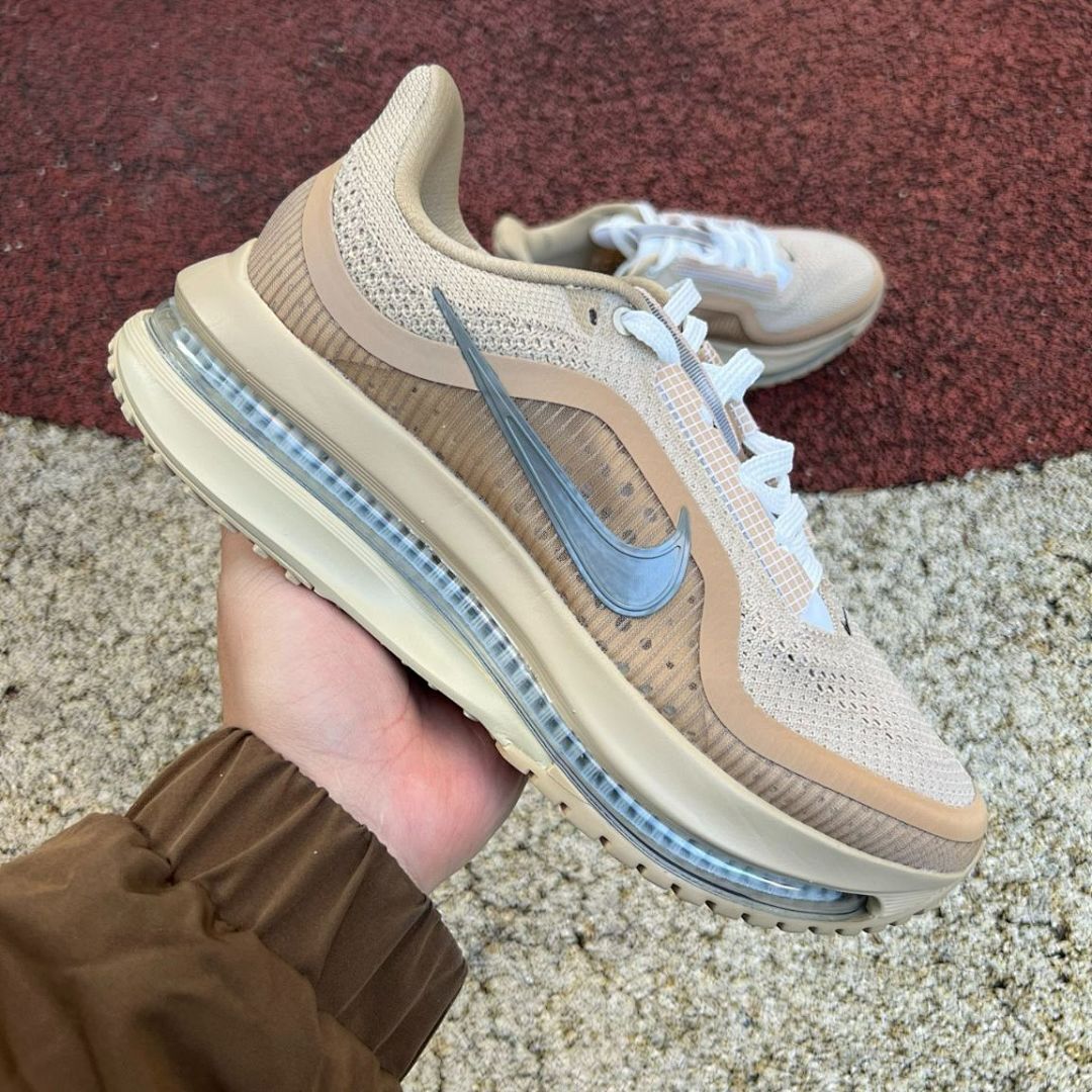 Nike V2K Run Light Orewood Brown Metallic Silver Lifestyle Running Sneakers FB8826-101