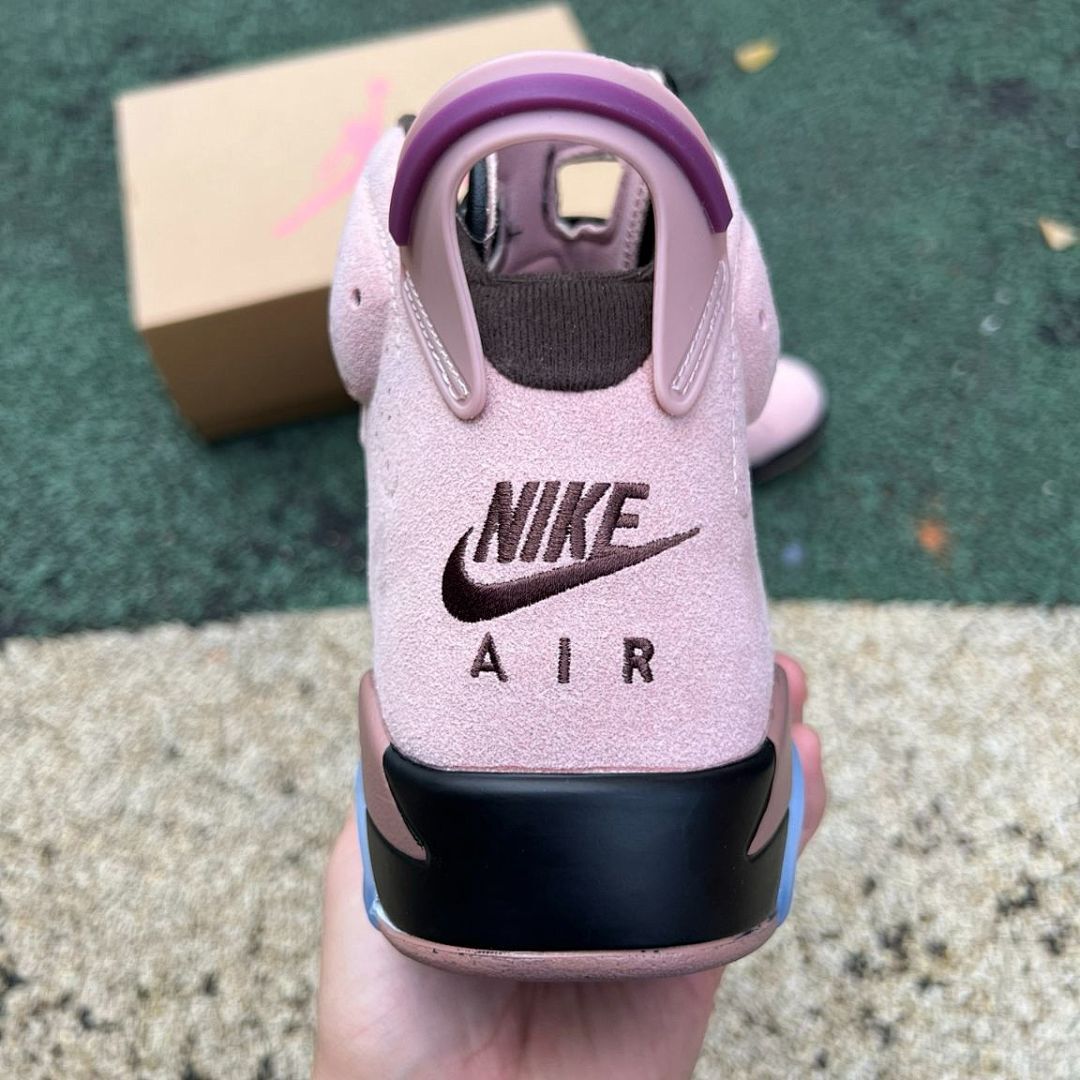 Air Jordan 6 Retro Travis Scott Pink Suede F&F Friends & Family Limited Edition Sneakers