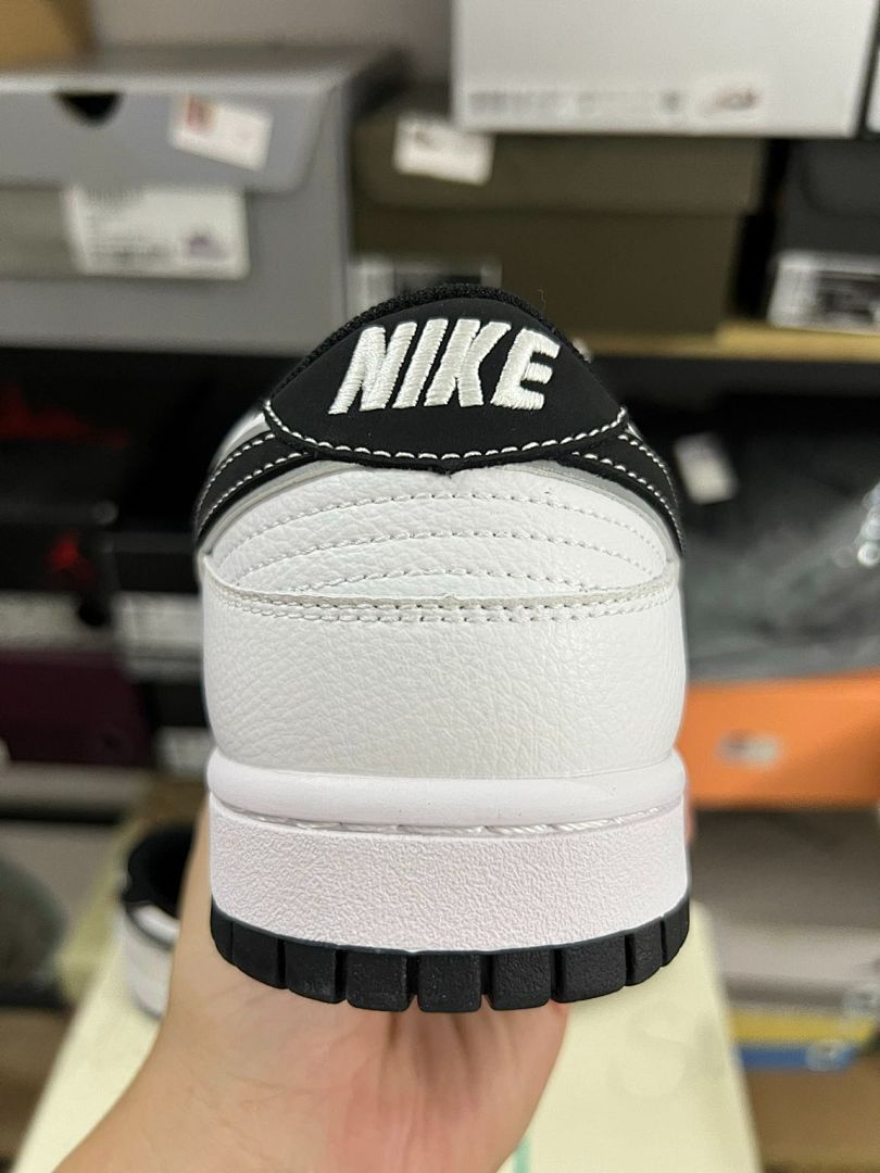 Nike Dunk Low Stüssy White Black Red Mini Swoosh