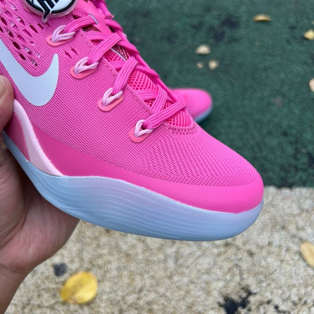 Nike Kobe 9 EM Low Kay Yow Pink Fire Basketball Shoes Sneakers 646701-660