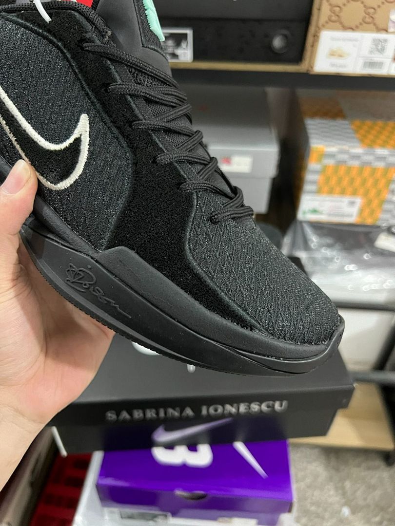 Nike Sabrina 1 Black White Mint Foam Basketball Shoes FQ3389-001