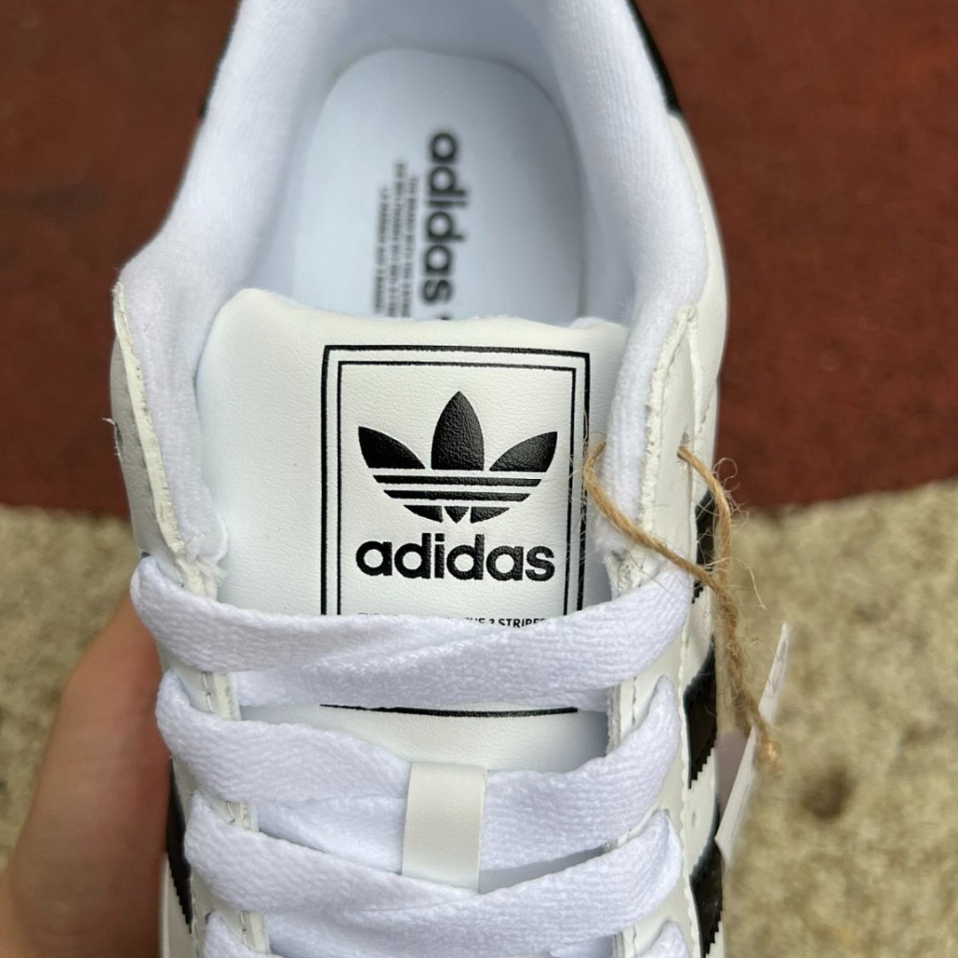 Adidas Superstar White Black Classic Shell Toe Sneakers