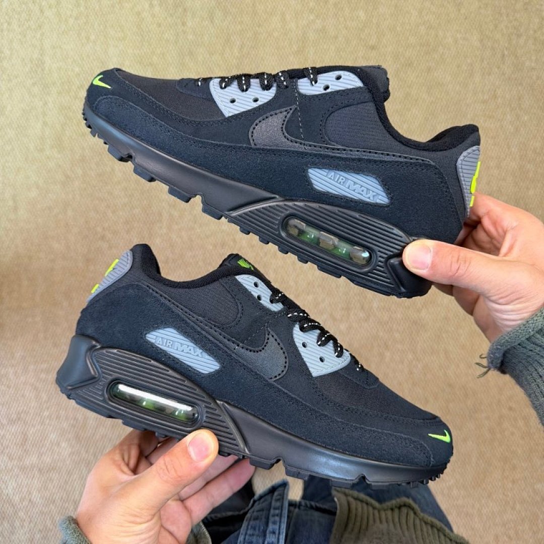 Nike Air Max 90 Dark Smoke Grey Volt Black CT1028-001