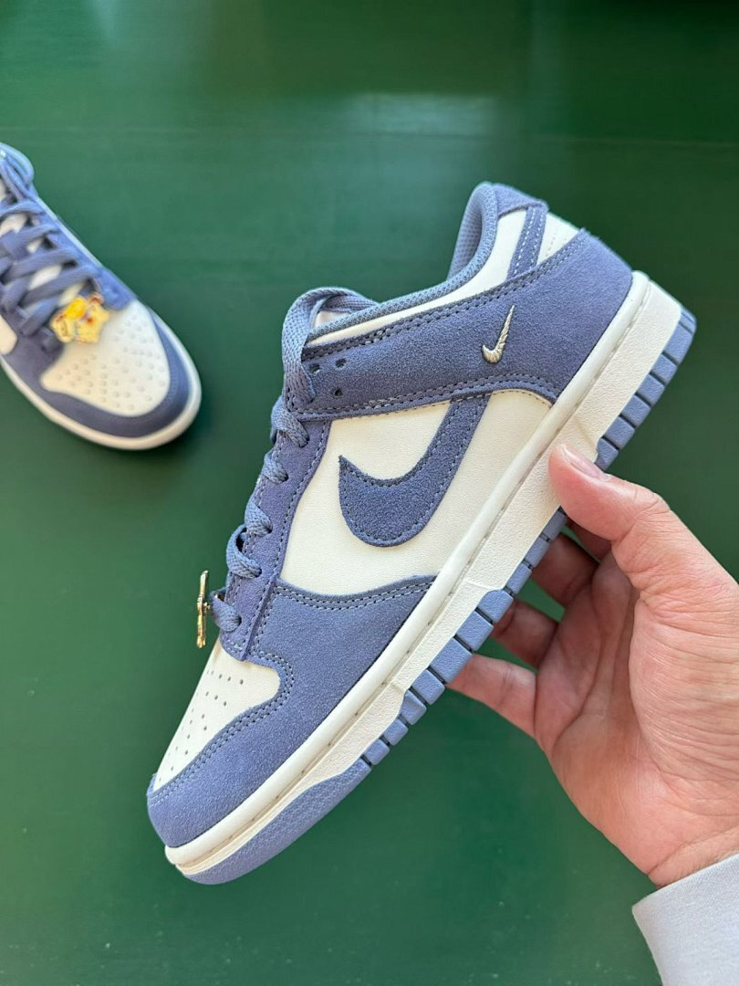 Nike Dunk Low LX Phantom Light Smoke Grey FJ2260-001 Periwinkle Blue Cream Sail Sneakers Shoes Men's Women's