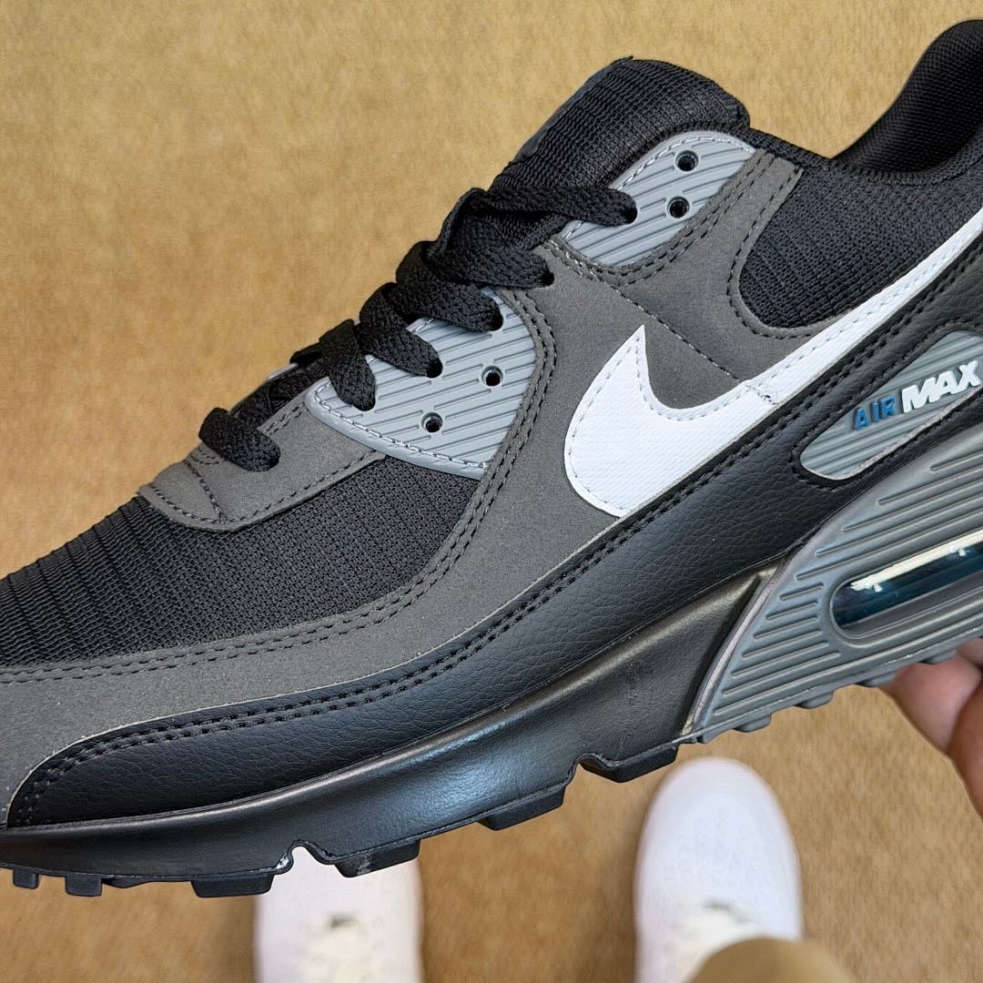 Nike Air Max 90 Black Anthracite White Grey Fog Men's Lifestyle Sneakers FD0663-001