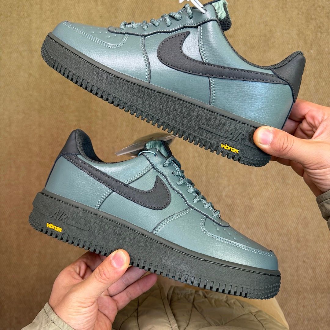 Nike Air Force 1 Low Platform Vibram 'Dusty Green Obsidian'