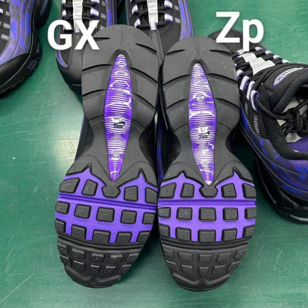 Nike Air Max 95 Black Blue Purple Camouflage Men's Sneakers