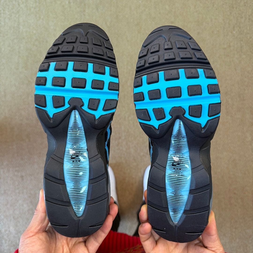 Nike Air Max 95 Black Hyper Royal Unisex Lifestyle Running Sneakers