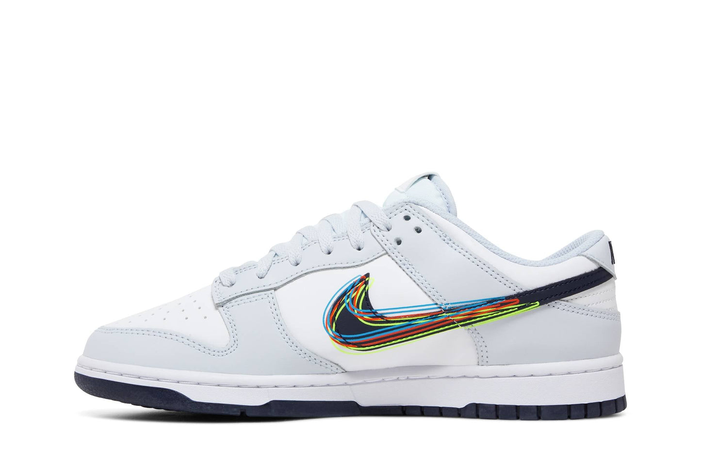 Nike Dunk Low 3D Swoosh White Grey Navy DV6482-100