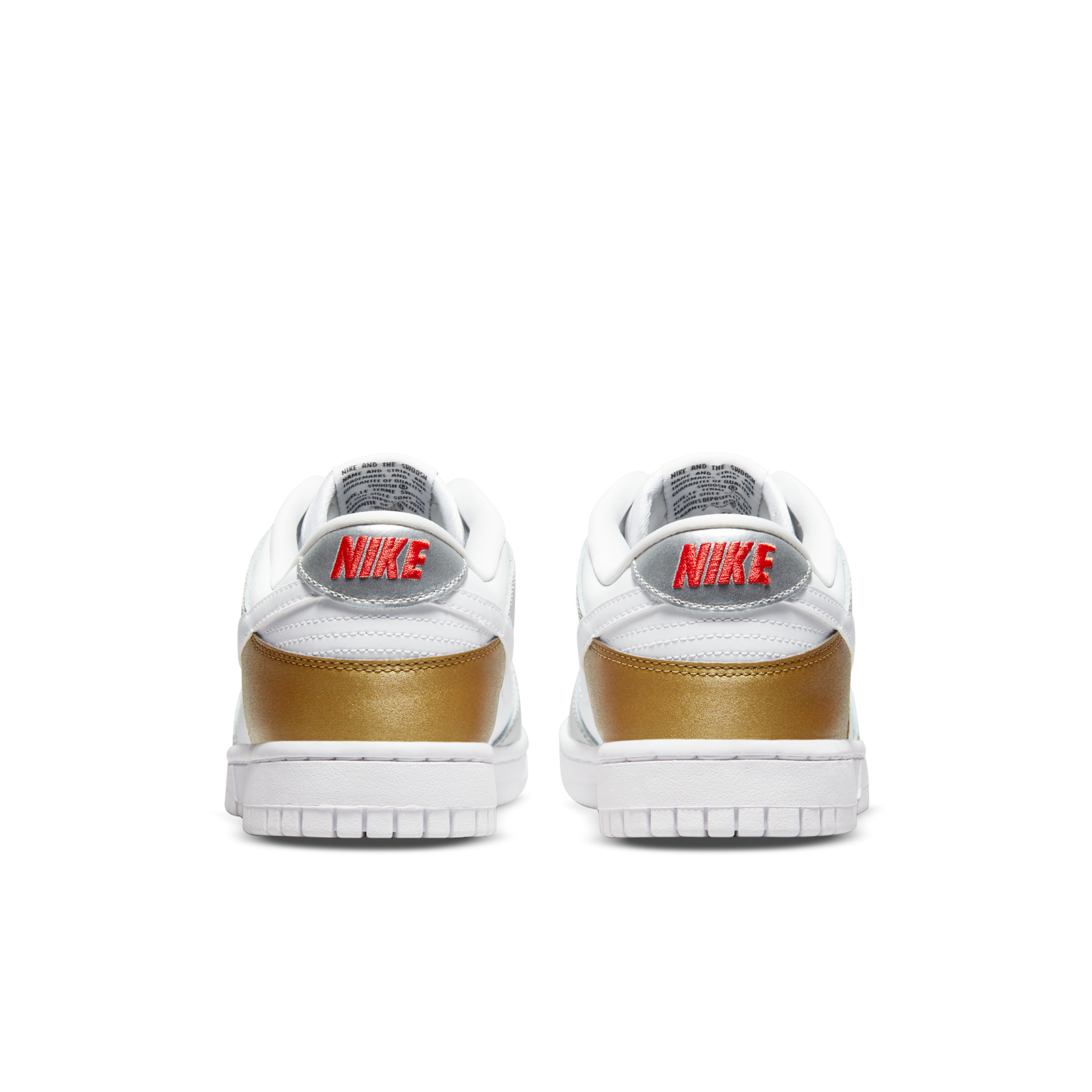 ( Women ) Nike Dunk Low SE 'White Metallic Gold Silver' DH4403-700