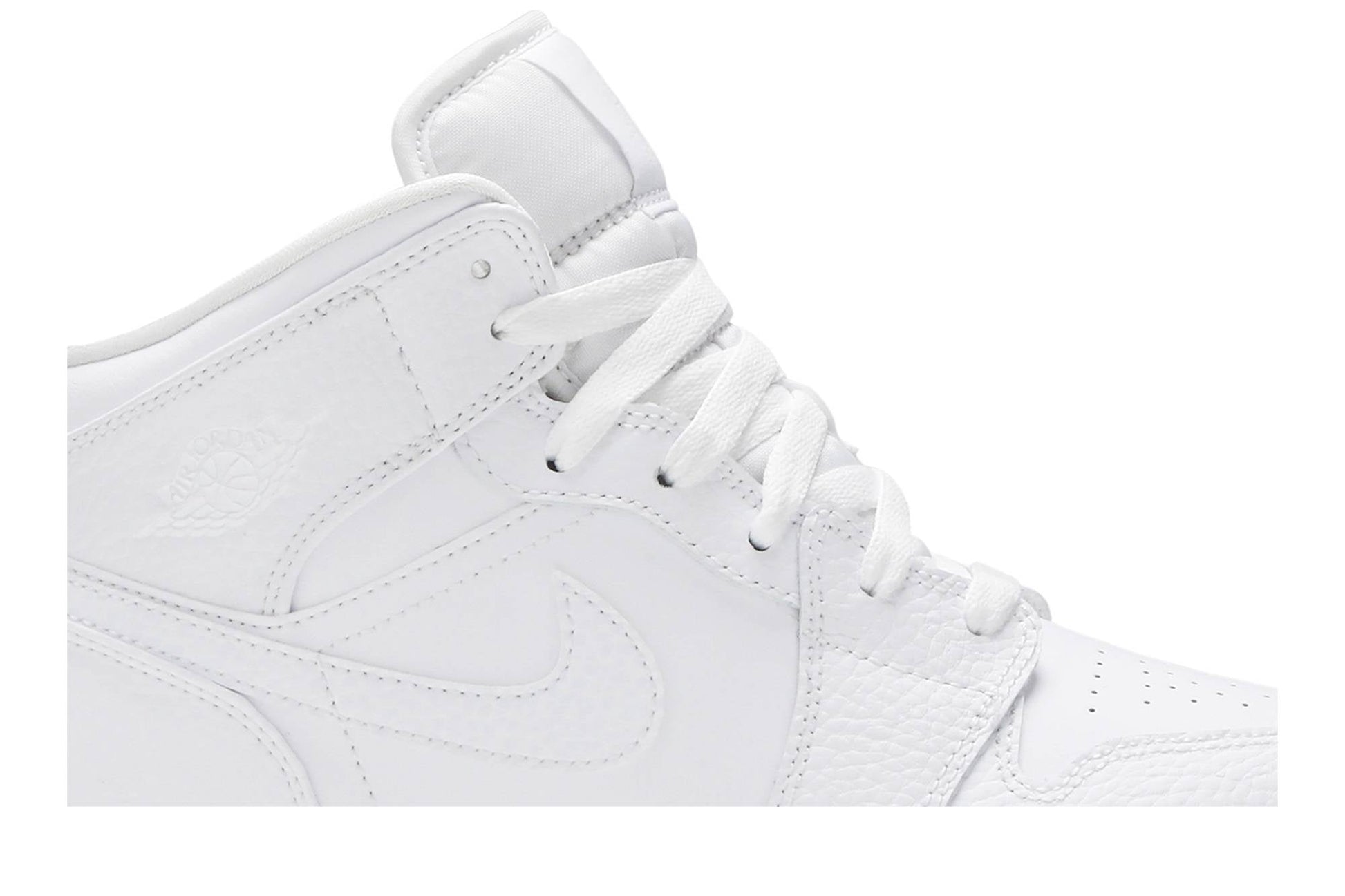 ( Grade School ) Air Jordan 1 Mid 'Triple White' 554725-130