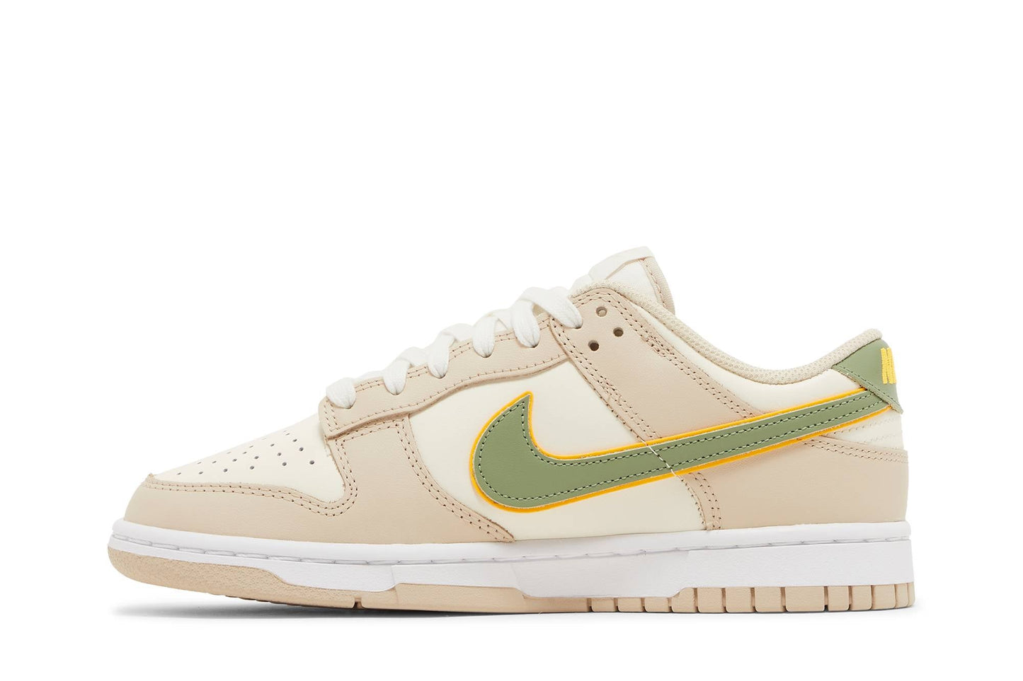 ( Women ) Nike Dunk Low Pale Ivory Oil Green FQ6869-131