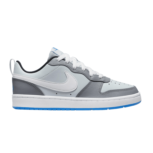 ( Grade School ) Nike Court Borough Low 2 SE 'Pure Platinum Photo Blue' BQ5448-019