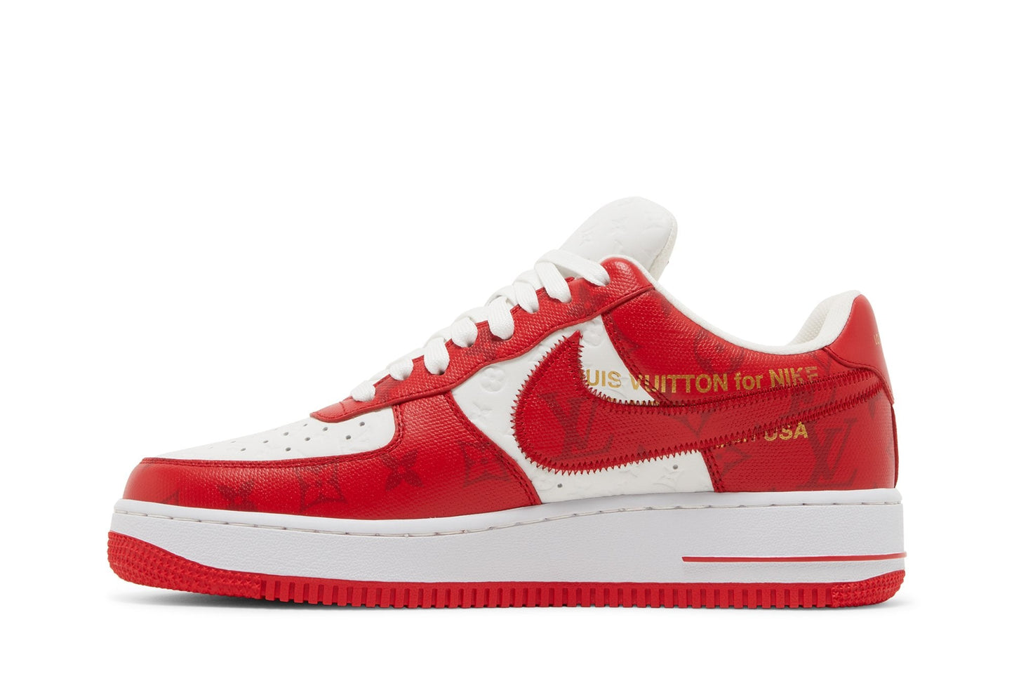 Nike Air Force 1 Low X Louis Vuitton By Virgil Abloh White Red