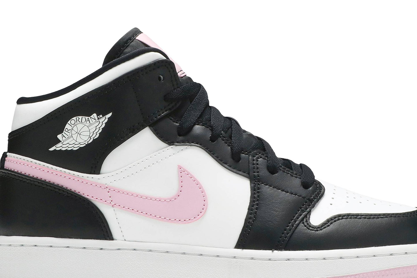 ( Grade School ) Air Jordan 1 Mid White Light Arctic Pink 555112-103
