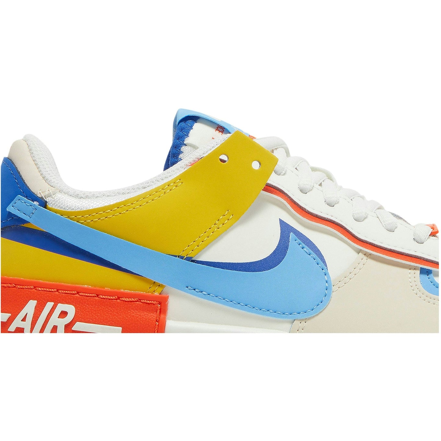 ( Women ) Nike Air Force 1 Low Shadow 'Sail Game Royal Rush Orange University Blue' CI0919-115
